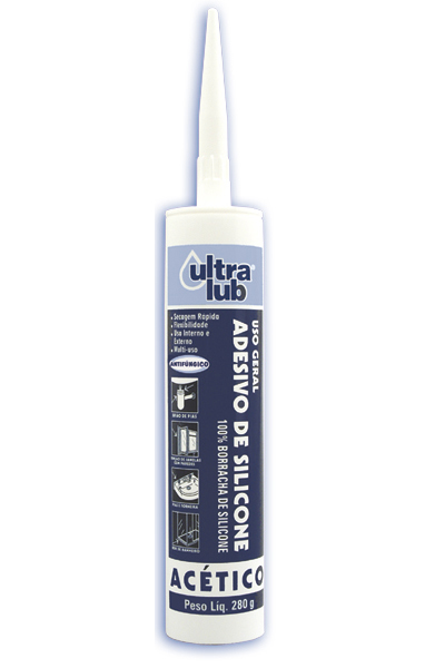 SILICONE ACÉTICO INCOLOR 280ml - ULTRALUB